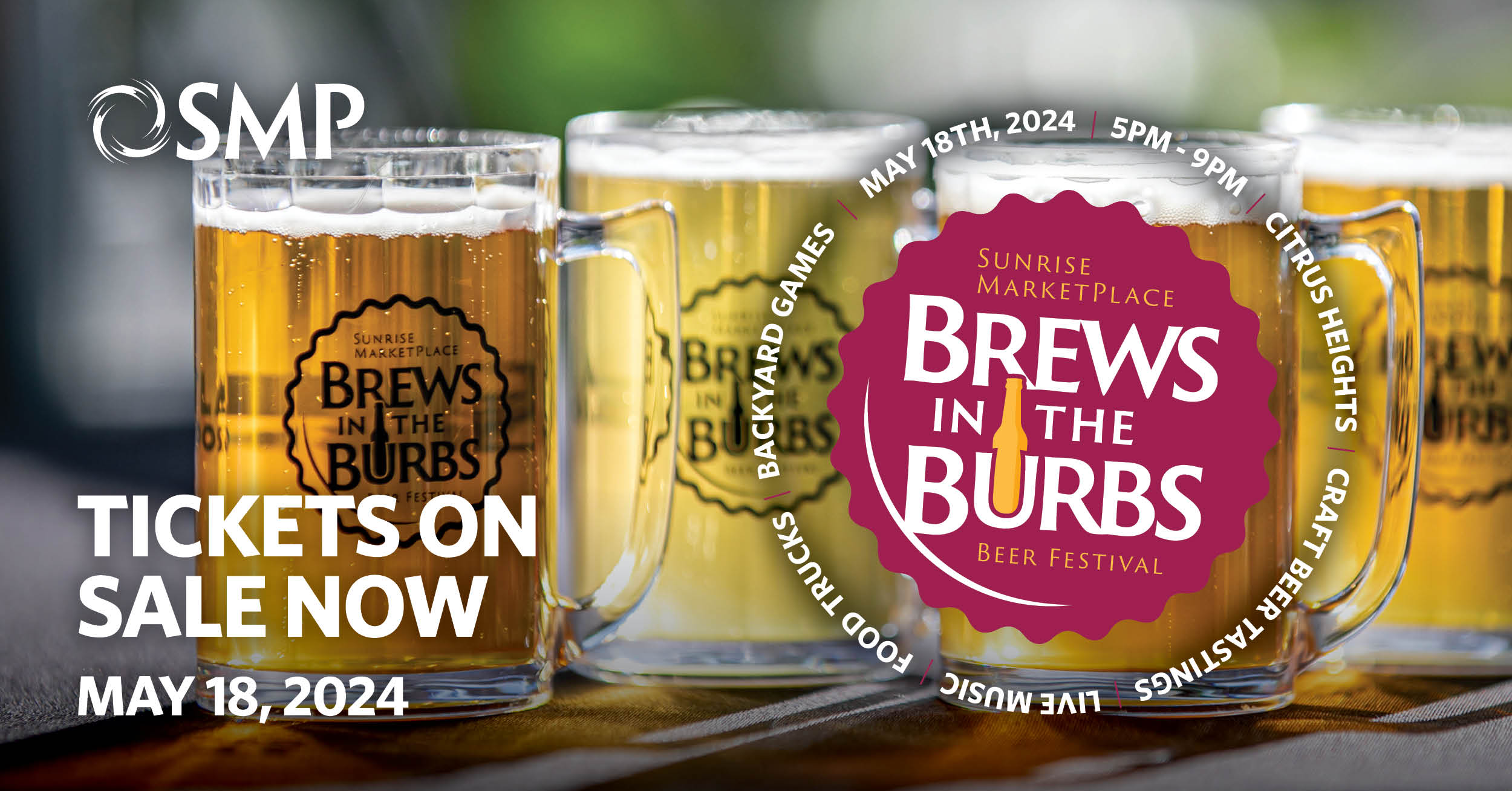 Brews in the Burbs 2024 banner image