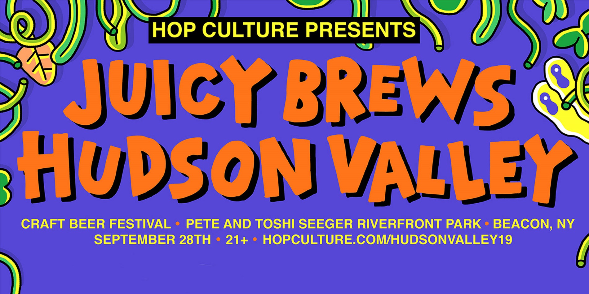 Juicy Brews Hudson Valley Craft Beer Festival banner image