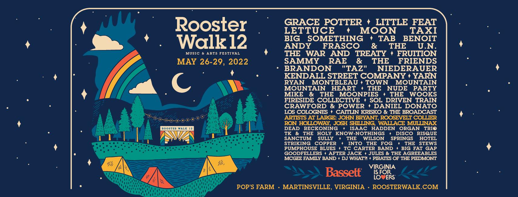 Rooster Walk 12 Music & Arts Festival banner image
