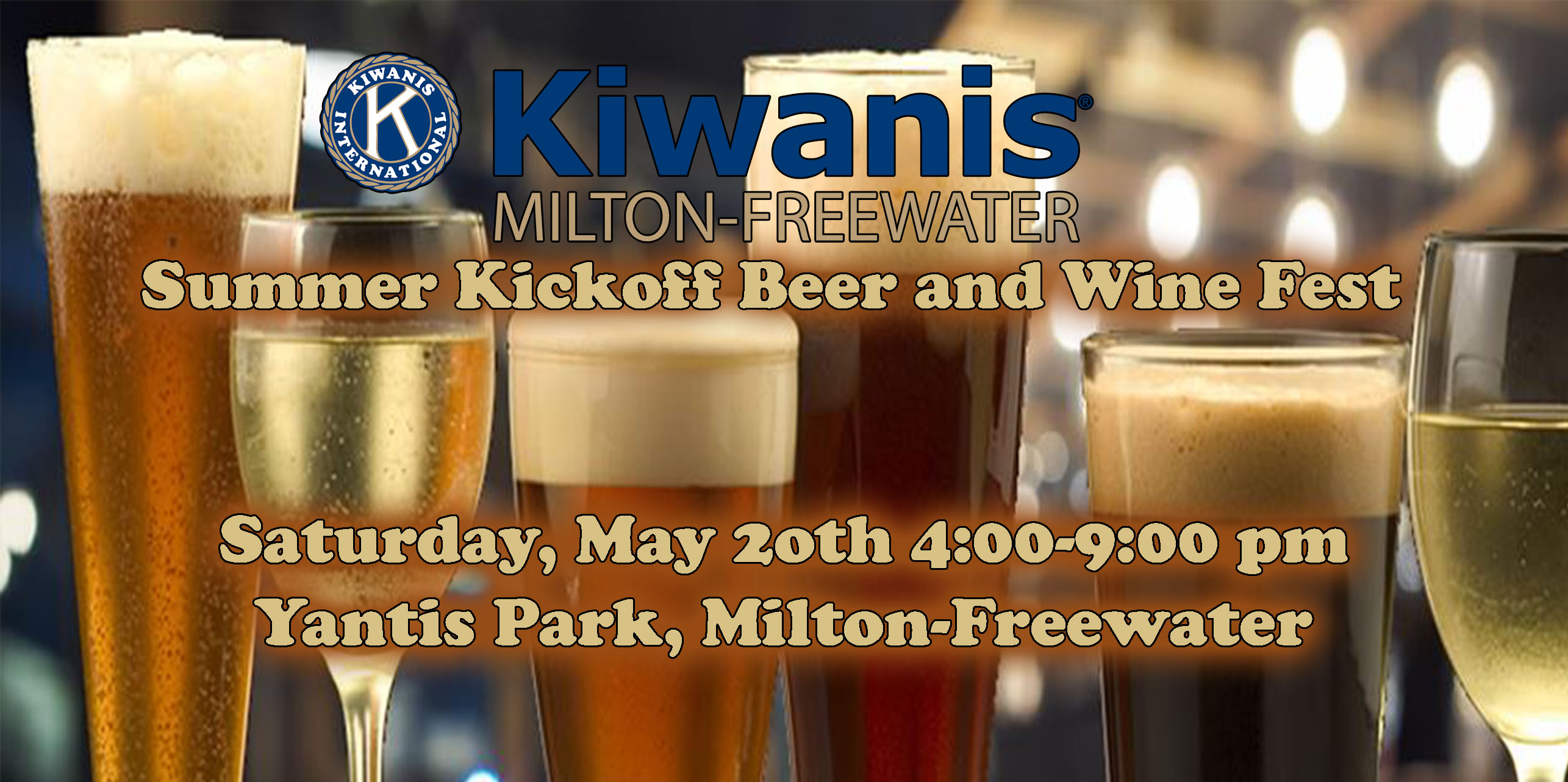 Kiwanis Summer Kickoff Beer and Wine Fest banner image