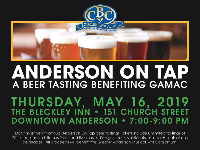 Anderson On Tap Beer Tasting banner image