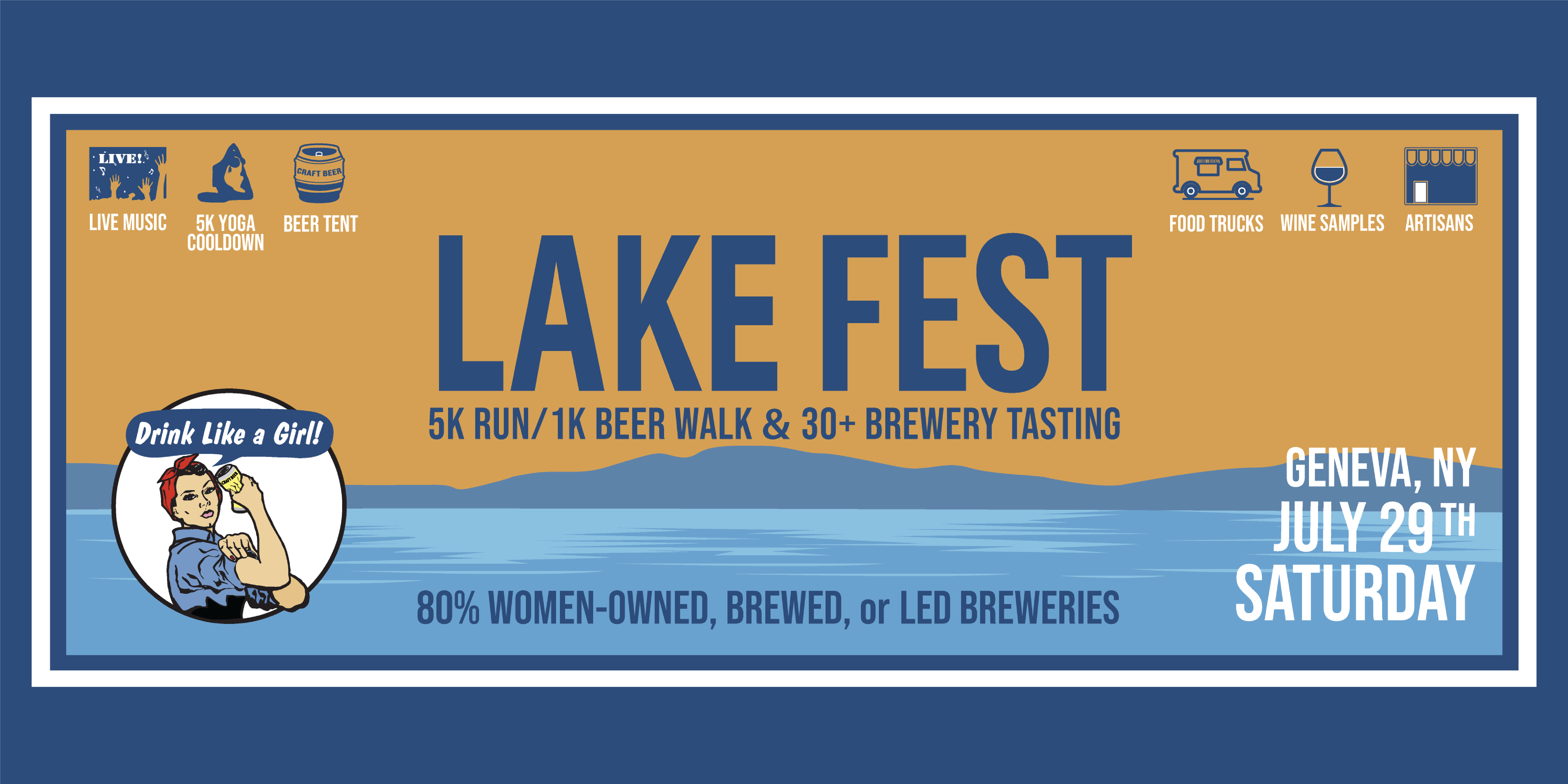 Drink Like a Girl Lake Fest banner image